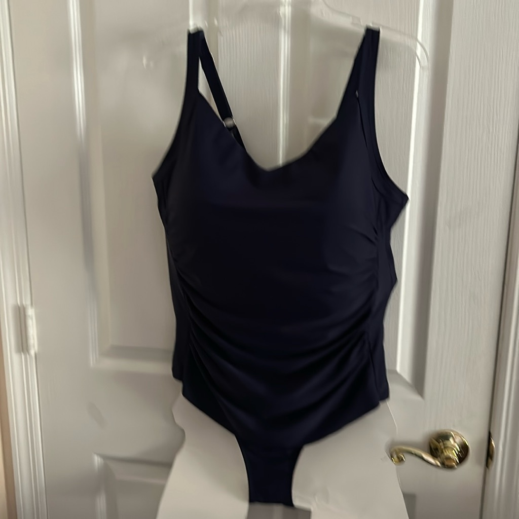 Sea& Sand Navy Womens Size 16 Dark Blue Swimsuit. Very Nice.